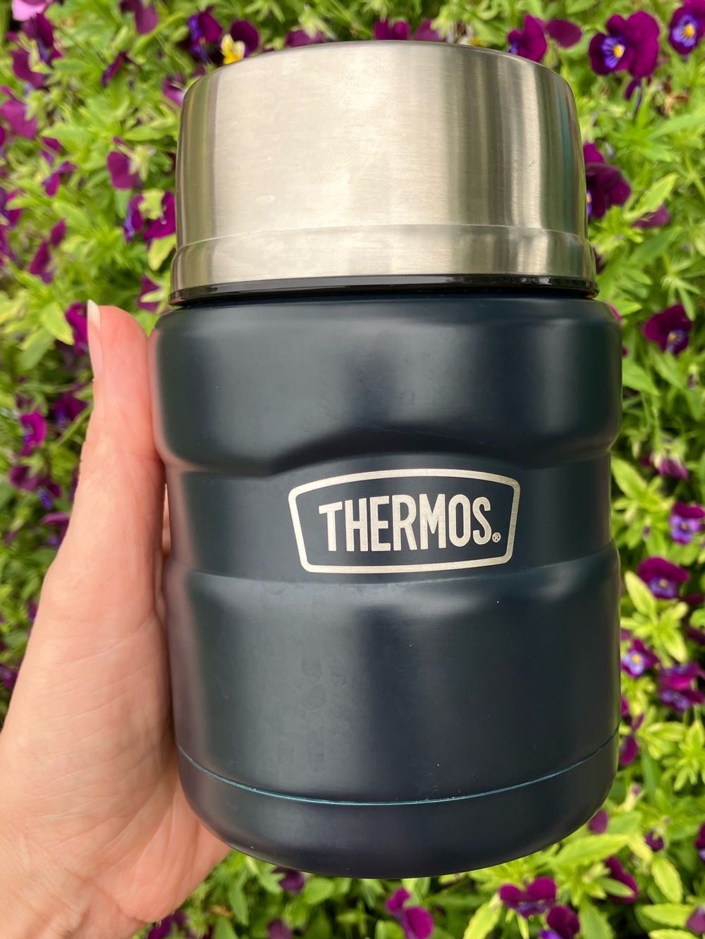 16 oz. Thermos Insulated Food Jar with Spoon - Matte Black